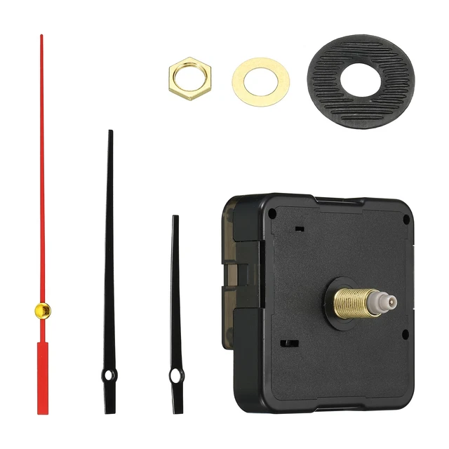 Clock Mechanism Replacement, Quartz Clock Mechanism DIY Wall Clock, 19078, Black