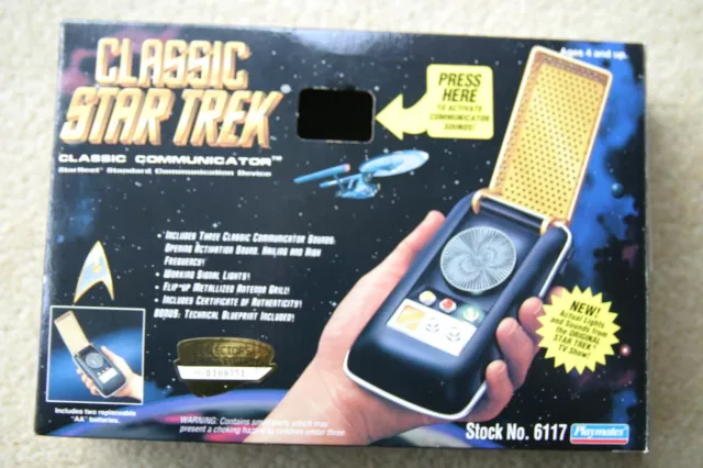 Star Trek Classic Communicator. Playmates. Opened but never played with