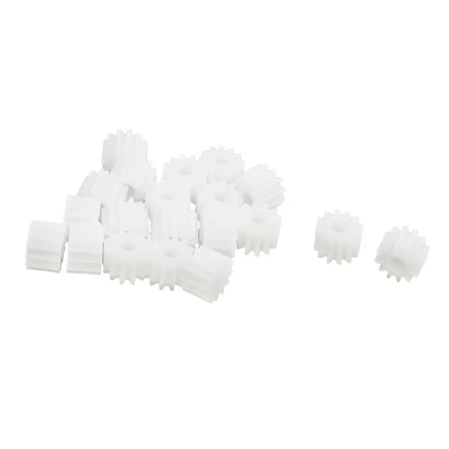 20Pcs 12-Teeth Plastic Gear Cog Wheel for 2.5mm RC Toy Electric Motor Spindle