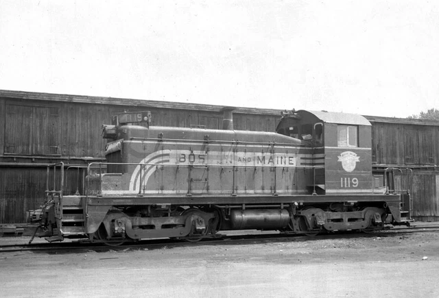 Negative - Boston & Maine Railroad EMD SW-1 Diesel Unit No. 1119