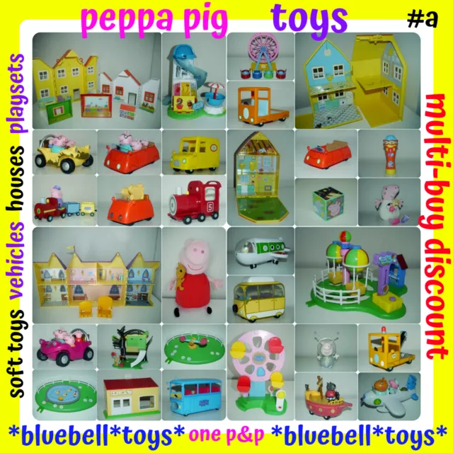 Peppa Pig Toys Buildings Cars Vehicles Figures Soft Toys Accessories One P&P _A