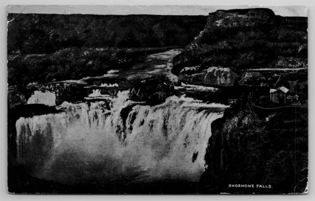 Shoshone Falls Birdseye View Idaho RPPC C1930's Postcard J20