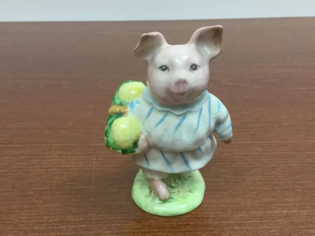Beswick  "Little Pig Robinson"  Figurine Gold Circle Stamp (Beatrix Potters)
