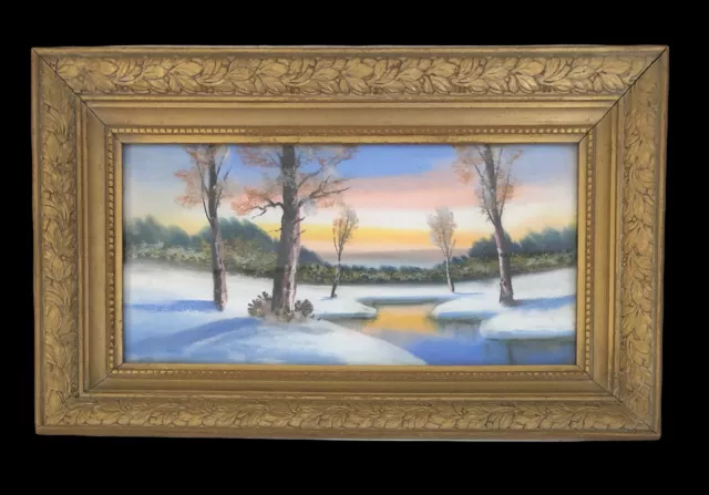 Bob Ross style wet on wet landscape oil painting “Blue Ridge Falls