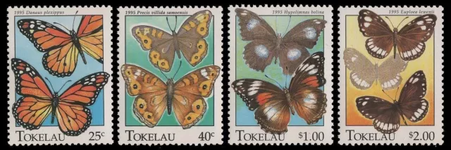 Tokelau 1995 - Mi-Nr. 219-222 ** - MNH - Schmetterlinge / Butterfly