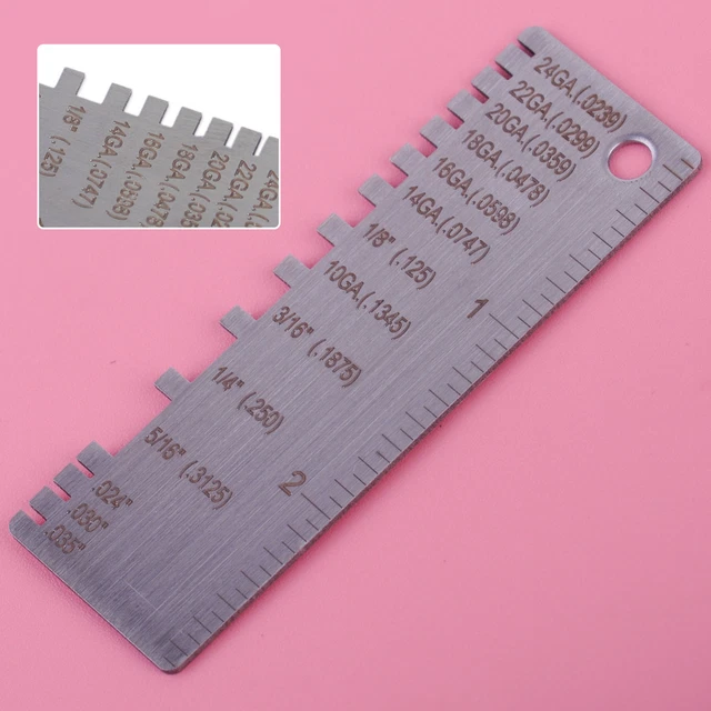 EDELSTAHL WIRE GAUGE Thickness Measuring Tool Sheet Metal Gage