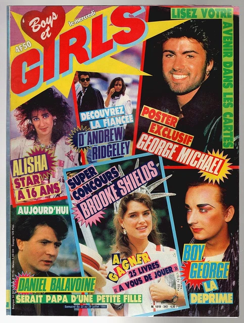 BOYS AND GIRLS 343 (1986) BROOKE SHIELDS_THE CURE_BOY GEORGE_GEORGE ...