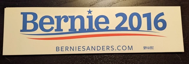2016 Bernie Sanders Bumper Sticker (White)