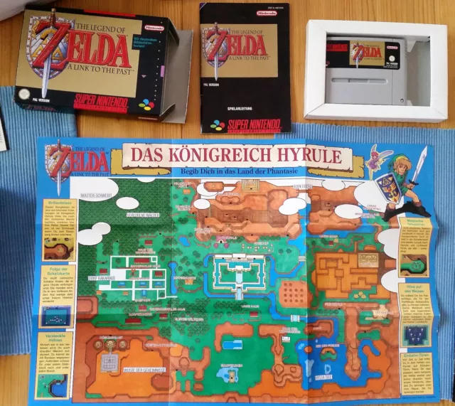 Nintendo The Legend of Zelda A Link to the Past SNES Karte OVP Anleitung Tipps