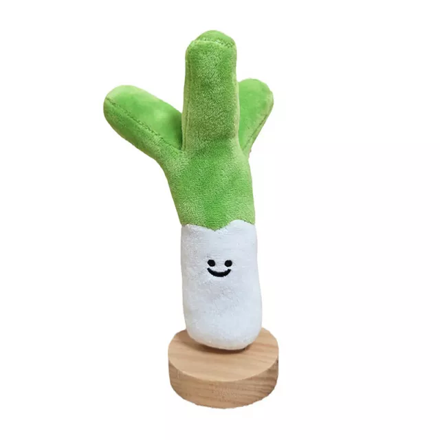 Green Onions Plush Toy Cartoon Scallion Garlic Vegetable Pendant Doll Keychain