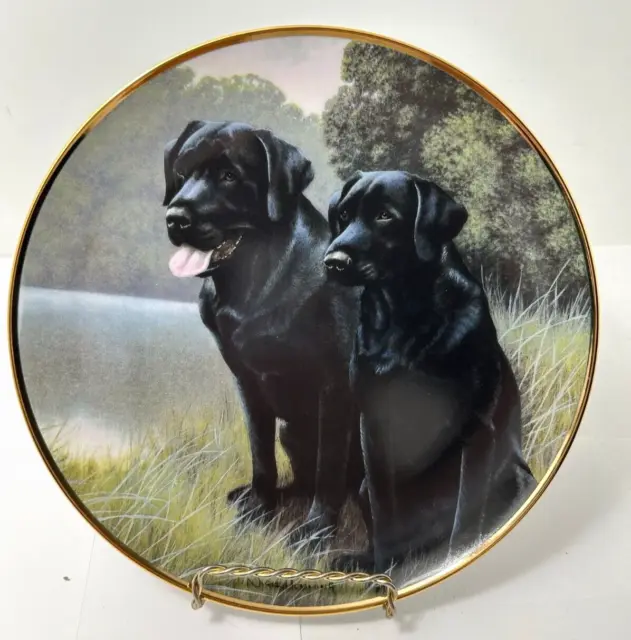 Franklin Mint Heirloom Recommendation Spirting Companions By Nigel Hemming Plate