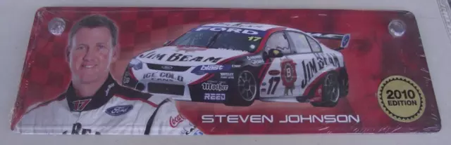 Car Racing Memorabilia 2010 Steve Johnson Numberplate Brand Nu In Plastic