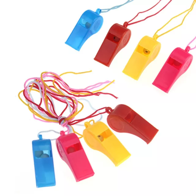 8pcs Whistle Funny Practical Stylish Creative Training Whistle