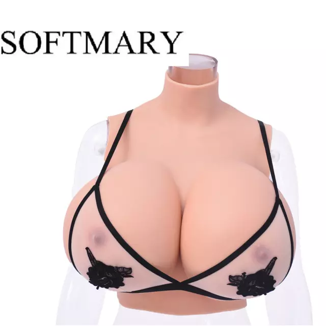 SOFTMARY Huge Silicone Breast Form Plate Fake Boobs Hight S Cup Crossdresser 2