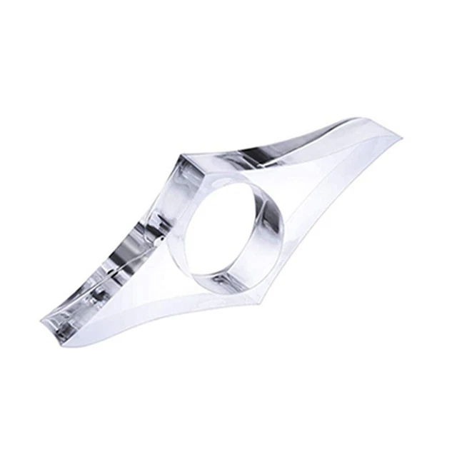 Acrylic Book Paper Clips Page Holder Stationery School Office Bookmarks (M)