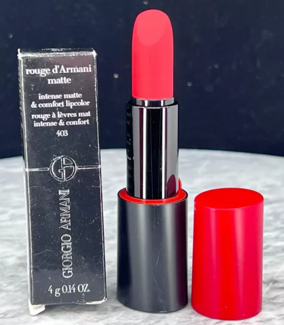 Giorgio Armani Rouge D'Armani Intense Matte #403-Lucky Red- (NIB)