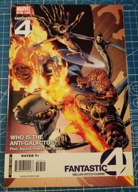 Fantastic Four 557 (Marvel 2008) Nos 9.4+ Nm Grade Mark Millar Story & Hitch Art