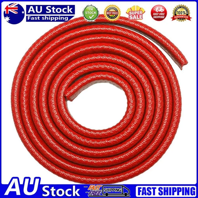 5m Car Door Anti Collision Strip with Steel Disc Scratch Protector (Red)