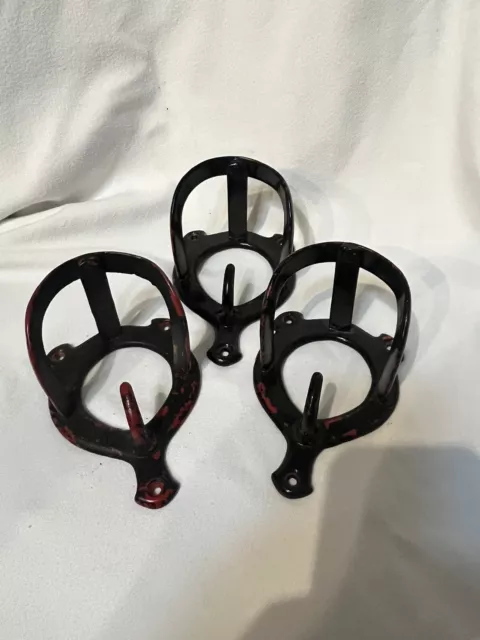 vintage horse bridle Tack Cast Iron Hanger w/ Hook Lot Stable Barn Farm Rack
