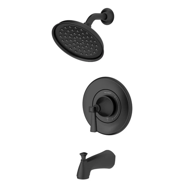 American Standard Rumson® Tub and Shower Trim Kit With Valve Matte Black