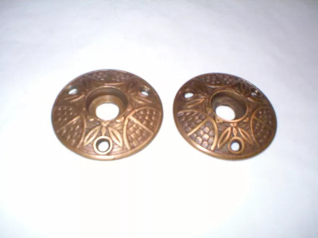 Pair of Victorian Decotrative Doorknob Plates