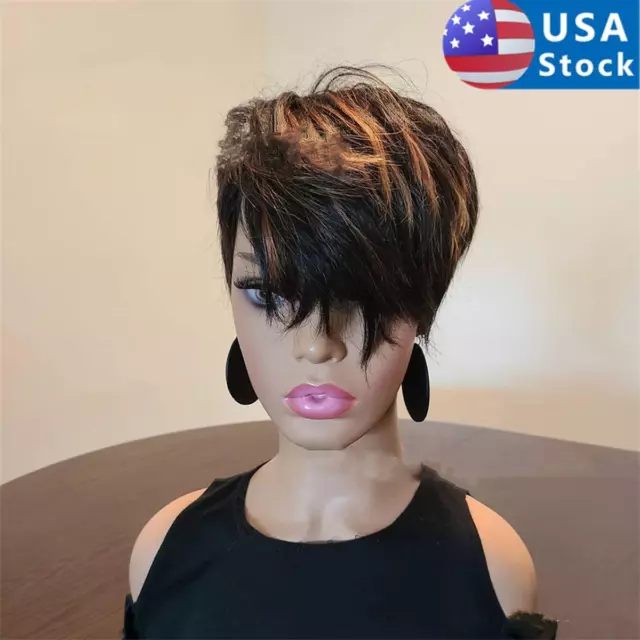 Oblique Bangs Short Curly Hair Wig Women Charming Daily Party Cosplay Hairpiece