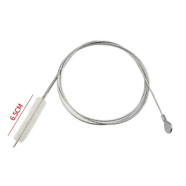 JIYIN Brosse De Nettoyage Double Tête Flexible - 155 Cm Acier Inoxydable Pour Tuyaux, Aquarium Et Éviers