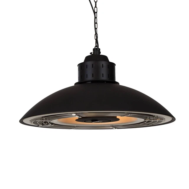 Heizstrahler Decken Heizung Terrasse Garten IP24 2400W LED Fernbedienung schwarz