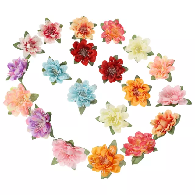 Bulk Mini Silk Peony Rose Fake Flowers for Crafts & Weddings - 20pcs