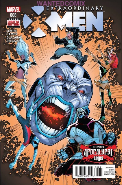 Extraordinary X-Men #8 Apoocalypse Wars Marvel Comic Book 4 Horseman Deadpool 1