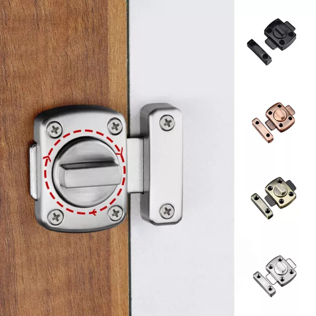 Door Latch Rotating Lock Latches Fence Bolt Gate G Safety Home Security Sli *