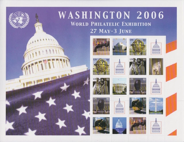 UN Vereinte Nationen New York 1010/14 A postfr.Kleinbogen Grußmarken 2006 -24203