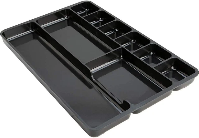 Desk Drawer Organizer Plastic Tray Tool Box Storage Pen Pencil Case Home Office