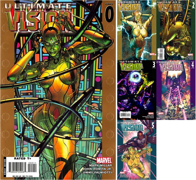 Ultimate Vision 0 1 2 3 4 5 complete lot run set VF/NM 2006 Marvel comic