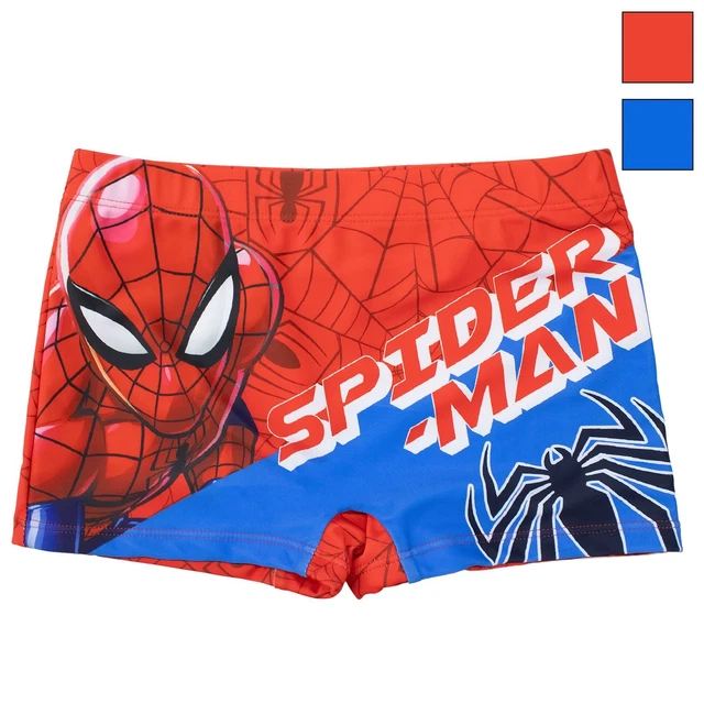 Maillot De Bain Spiderman Boxer Pour Enfants + Casquette Spiderman Marvel | Pack De Maillot De Bain Et Casquette Marvel | Maillot De Bain Spiderman + Casquette (as4, Age, One_Size, Regular, Rouge