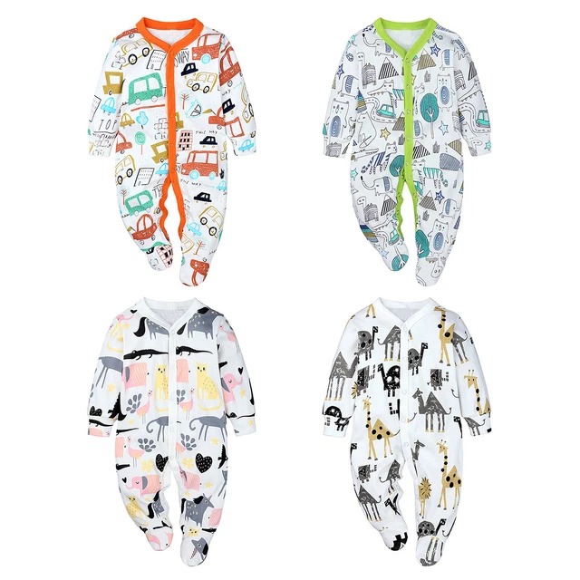 Baby Boys Girls Romper Long Sleeve Bodysuit Spring Fall Jumpsuit Casual Clothing