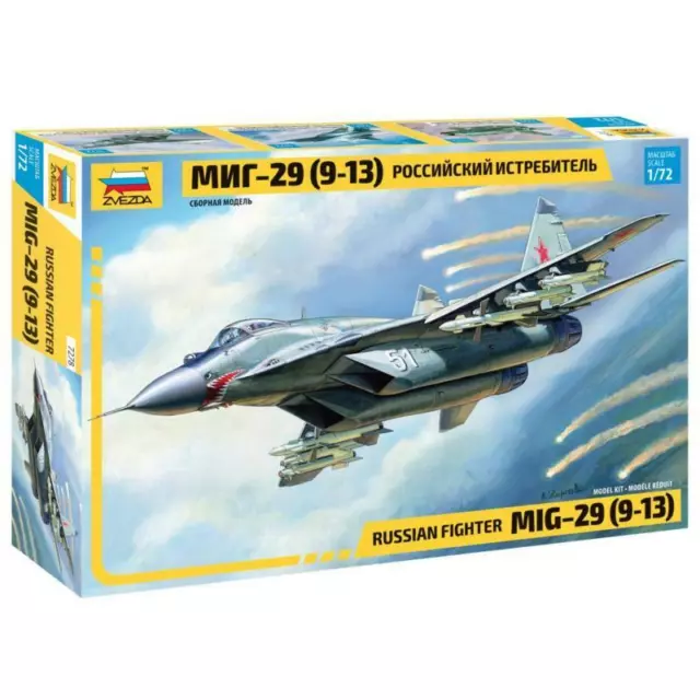 ZVEZDA 7278 MIG 29 (9-13) Russian Fighter Aircraft Model Kit 1/72 £24. ...
