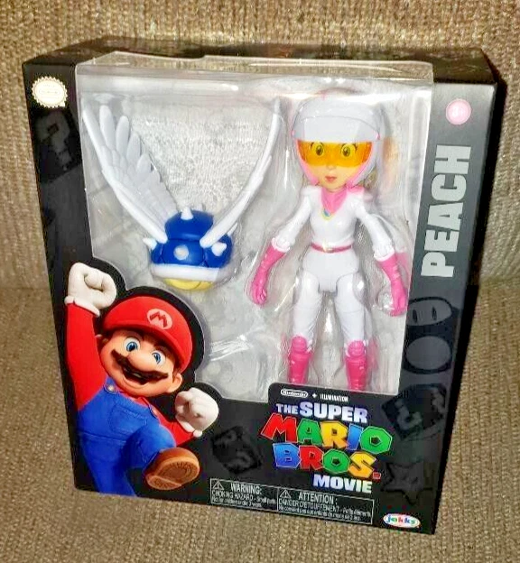 PEACH W/ HELMET action figure Super Mario Bros Movie 2023 Nintendo