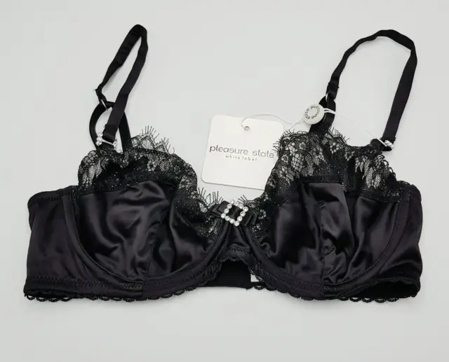 LADIES BLACK UNDERWIRED Lightly Padded Bra Size 34B £1.99 - PicClick UK