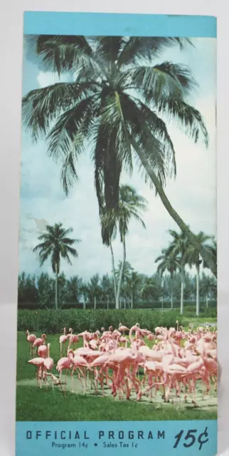 Hialeah Race Course Track Program 1955, tickets, and schedule.