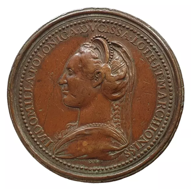 Undated Bronze Medal Lorraine. Ferry II, Comte de Vaudémont et Islande d'Anjou