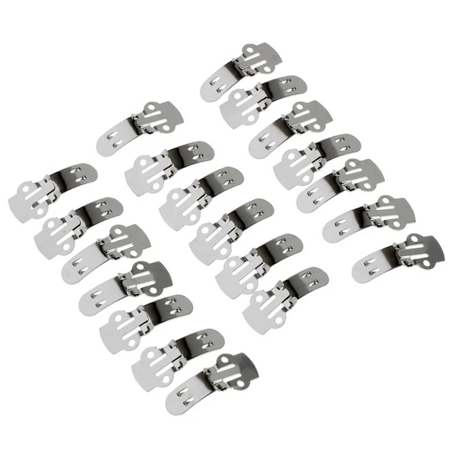 20 Stueck Edelstahl Schuhclips Klipp DIY Fertigkeit Schnalle X4K1