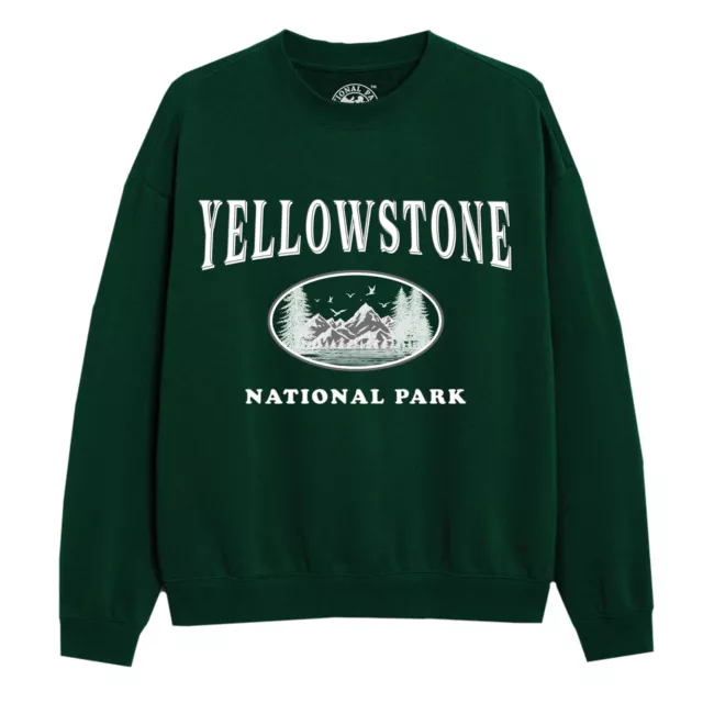 National Parks Womens Sweatshirt Yellowstone Jumper Top S-XL Official