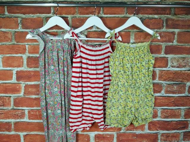 Girls Bundle Age 2-3 Years Next M&S Sleeveless Romper Stripe Floral Kids 98Cm