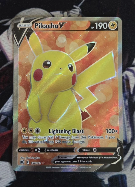 Pikachu V – 157/172 – Full Art Ultra Rare – Épée Et Bouclier : Étoiles Brillantes