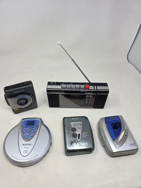 SONY、AIWA、Panasonic, SANYO カセットプレーヤー SONY、AIWA