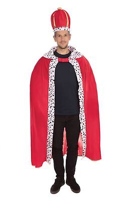 Adulti Rosso Bianco Reale King Cervo Do Halloween Compleanno Costume Tunica Set