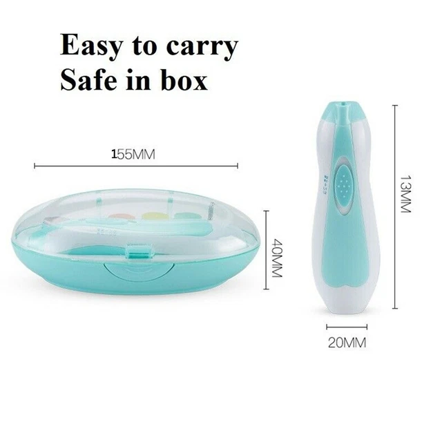 Kit eléctrico de cortadoras de lima de uñas recortadoras dedos recorte uñas esmalte de uñas cuidado niño pequeño