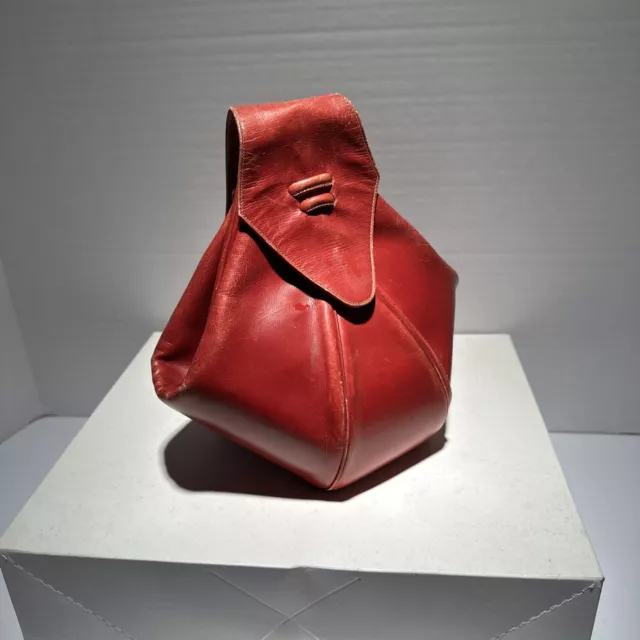 VTG ROSENFELD ORIGINAL Genuine red leather Clutch Handbag VTG ROSENFELD ORIGINAL Genuine red leather Clutch Handbag