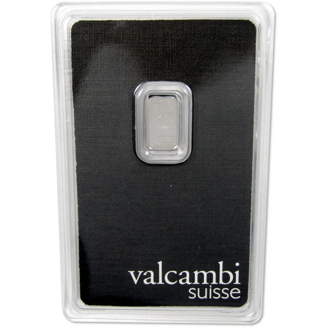 Valcambi Suisse 1 g .9995 Platinum Bar Certified SKU:OPC109